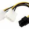 POWERTECH Καλώδιο PCI-E 6pin σε 2x molex IDE 4pin CAB-W031, 10cm