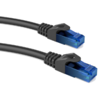 POWERTECH καλώδιο U/UTP Cat 6 CAB-N244, CCA 24AWG 0.5mm, 0.5m, μαύρο