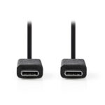 NEDIS Καλώδιο USB 3.2 Gen 2x1 Type-C αρσ.-Type-C αρσ. 2.00m CCGT64750BK20