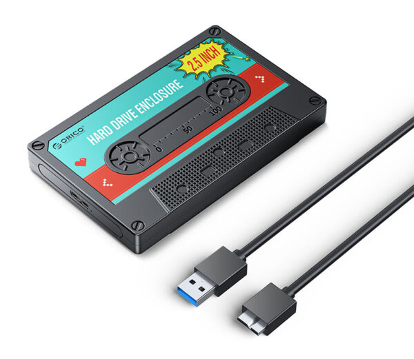 ORICO εξωτερική θήκη για 2.5" HDD/SSD 2580U3-V1 έως 6TB, 5Gbps, μαύρη
