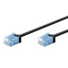 GOOBAY καλώδιο δικτύου 74233, CAT 6A U/UTP, slim, copper, 500MHz, 1m, μαύρο